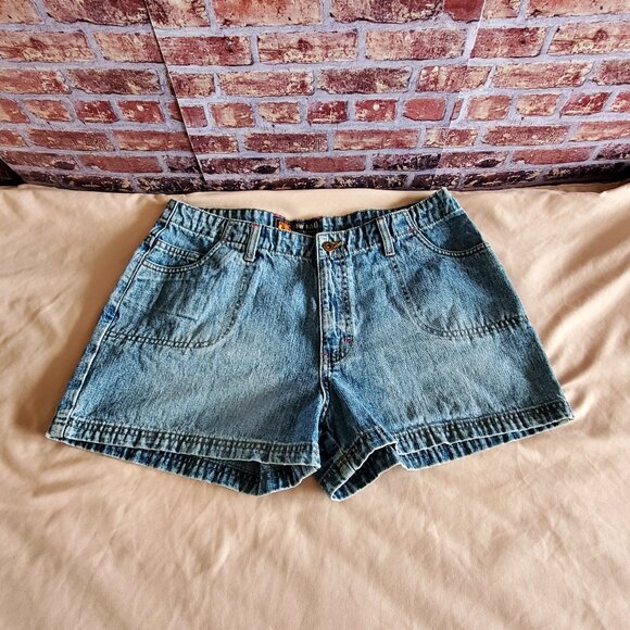 Route 66 Pants - Vintage 90s Route 66 PINK STITCHED Low Rise Shorts-SIZE 12